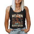 Melanin Rodeo Queen Tank Tops