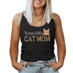 Orange Cat Tank Tops