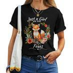 Girl Who Loves Foxes Shirts