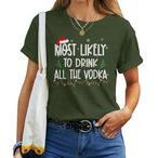 Alcohol Christmas Shirts
