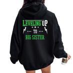 Leveled Up To Big Sister Hoodies