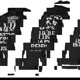 Awesome Dads Have Tattoos And Beards Father's Day Dad Long Sleeve T-Shirt