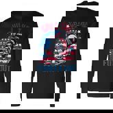 Chill The Fourth Out Skeleton 4Th Of July Patriotic Long Sleeve T-Shirt