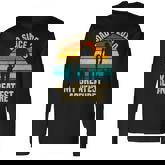 Dad Since 2010 My Greatest Adventure Vintage Father's Day Long Sleeve T-Shirt