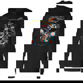 Baseball Skeleton Mexican Sombrero Cool Cinco De Mayo Long Sleeve T-Shirt