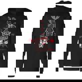 Ghos-Tea Spooky Boba Emo Goth Alt Red Long Sleeve T-Shirt