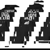 I'm With The Clown Matching Clown Costume Long Sleeve T-Shirt