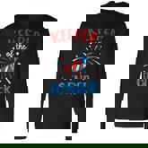 Keeper Of The Gender Reveal 4Th Of July Baby Shower Long Sleeve T-Shirt