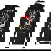 Pirate Crew Jolly Roger Flag Skull Family Matching Pirates Long Sleeve T-Shirt