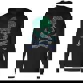 Silhouette Icon Pirate Skull & Crossbones Boys Pirate Long Sleeve T-Shirt
