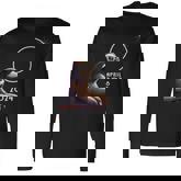 Sloth Watching Eclipse Total Solar Eclipse 2024-04-08 Long Sleeve T-Shirt