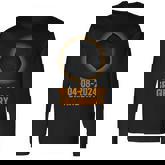 Solar Eclipse 2024 State Granbury Total Solar Eclipse April Long Sleeve T-Shirt