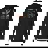 Sorry I-Dgaf Hidden Message Guitar Chords Music Note Long Sleeve T-Shirt