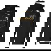 Total Solar Eclipse 2024 Total Eclipse April 04 2024 Long Sleeve T-Shirt