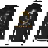 Total Solar Eclipse 2024 Garland April 8 2024 Moon Cover Long Sleeve T-Shirt