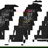 Vintage Grandpa Man Myth Legend Retro He Know Everything Long Sleeve T-Shirt