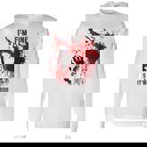I'm Fine It's Not My Blood Splatter Bloody Blood Stained Long Sleeve T-Shirt