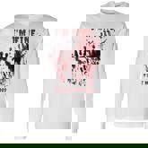 I'm Fine It's Not My Blood Stain Bloody Hand Blood Splatter Long Sleeve T-Shirt