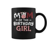 Mom Of The Birthday Girl Cow Farm Party Matching Family Coffee Mug