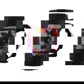 Psychedelic Trippy Glitch Cat 80S 90S Vaporwave Synthwave Coffee Mug