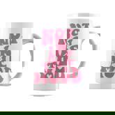 Not In The Mood Aesthetic Words On Back Trendy Coffee Mug