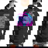 Tropical Vaporwave Hawaiian Palm Tree Hawaii Beach Edm Hoodie