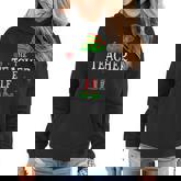 Teacher Elf Matching Family Group Christmas Party Pajama Women Hoodie