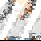 Retro Merry Teacher Bright Students Teacher Christmas Women Hoodie