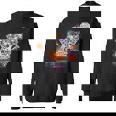 Galaxy Dj Pizza Cat Space Pizza Kitty Sweatshirt