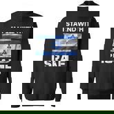 Israel Flag With Star Of David And Support Words Sweatshirt