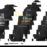 Papa The Man The Myth The Bad Influence Vintage Father's Day Sweatshirt