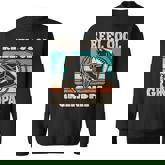 Reel Cool Grandpa Fishing Grandfather Retro Fathers Day Sweatshirt