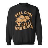 Reel Cool Great Grandpa Fishing Father's Day Dad Joke Sweatshirt