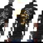 Africa Animal Map Silhouette African Men's T-shirt Back Print