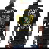 Army Retired Military US Army Retirement Mens Back Print T-shirt