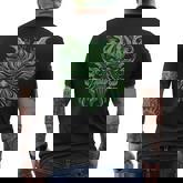 Celtic Green Man Pagan Mytholical God Celtic Mythology Men's T-shirt Back Print
