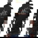 Chicago City Downtown Skyline Men's T-shirt Back Print