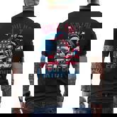 Chill The Fourth Out Skeleton 4Th Of July Patriotic Men's T-shirt Back Print