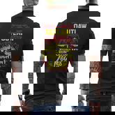 Custom Name Blood Runs Through My Veins Mens Back Print T-shirt