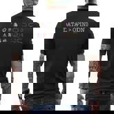 Data Is Greater Than Opinion Data Science Statistics Men's T-shirt Back Print