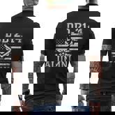 Dd214 Us Air Force Alumni Military Veteran Retirement Mens Back Print T-shirt