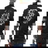 Elder Emo Club Vintage Barbed Heart Punk Emo Men's T-shirt Back Print
