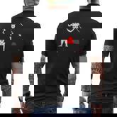 Flag Of Blackbeard Jolly Roger Pirate Flag Men's T-shirt Back Print