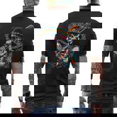 Baseball Skeleton Mexican Sombrero Cool Cinco De Mayo Men's T-shirt Back Print