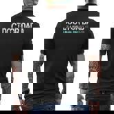 Fathers Day Doctor Dad Husband Md Surgeon Cool Dad Men's T-shirt Back Print