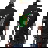 Giraffe Dinosaur Hug Love Dino Animals Safari Halloween Shirt Mens Back Print T-shirt