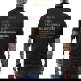 Grandpa The Man The Myth The Bad Influence Men's T-shirt Back Print