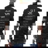 Grit Passion Excellence Mens Back Print T-shirt