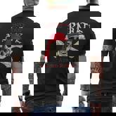 Instant Pirate Just Add Rum Skull & Crossbones Jolly Roger Men's T-shirt Back Print