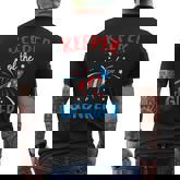 Keeper Of The Gender Reveal 4Th Of July Baby Shower Men's T-shirt Back Print